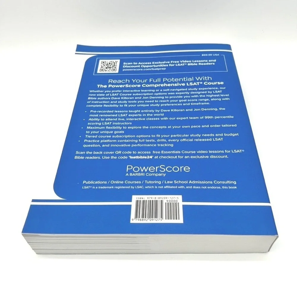 PowerScore LSAT Logical Reasoning Bible 2024-2025 New LSAT David M Killoran